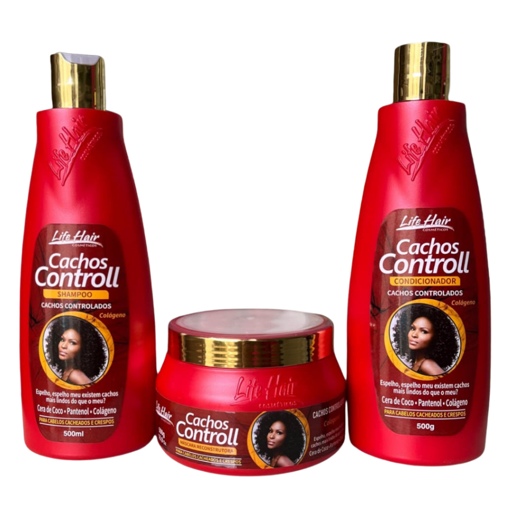 Kit Cachos  Controll  Life Hair 3X500ML